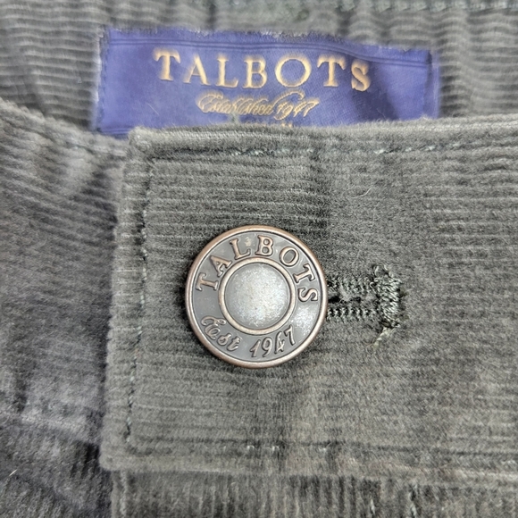 Talbots Signature Boot Corduroy Pants Size 24W Gray Bootcut High-Waisted Casual - Picture 4 of 10